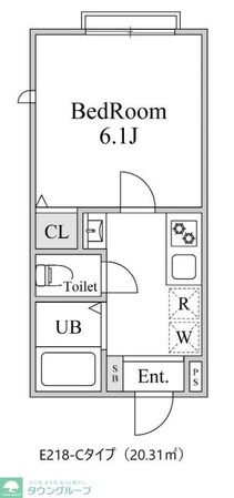 ムメ高柳(E-218)の物件間取画像